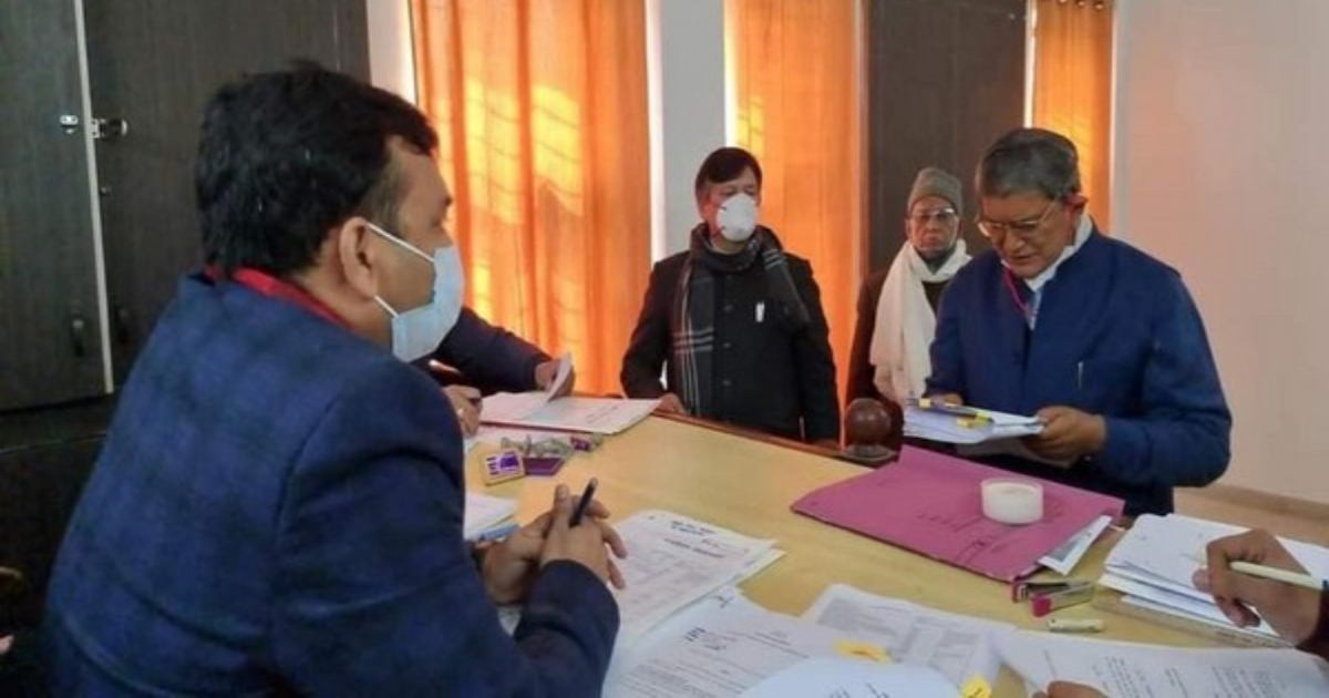 Uttarakhand polls: Cong leader Harish Rawat files nomination from Lalkuwa Assembly Constituency